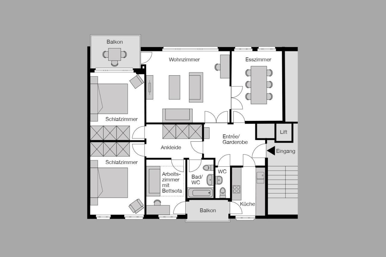 City Stay Furnished Apartments - Fasenstaubstrasse 沙夫豪森 外观 照片